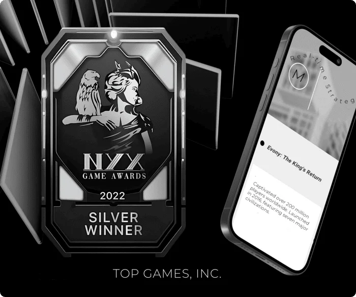 Silver Award in the strategy mobile game category